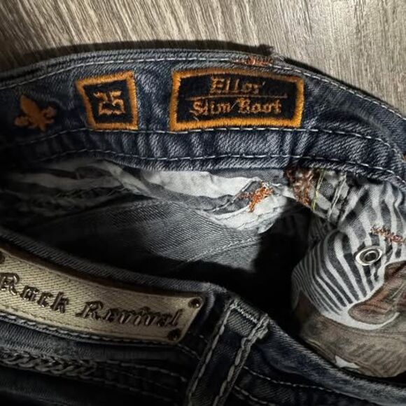 Rock Revival Jeans- Ellor Slim Boot- size 25 - Picture 4 of 5
